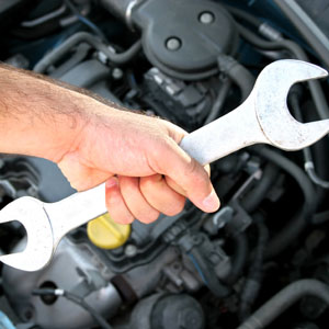 Handle double wrench, maintenance a car